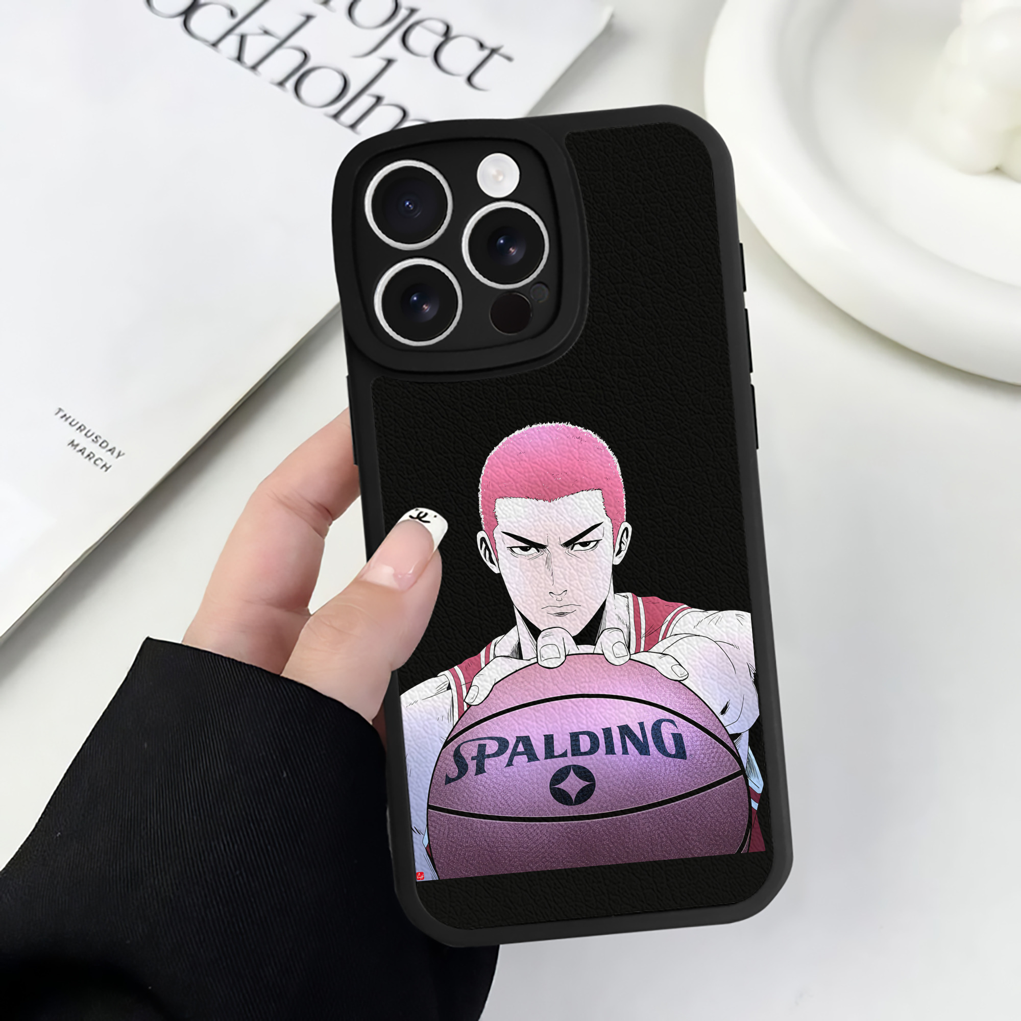 （画像用） SLAM DUNK／スラムダンク 【iPhone 16シリーズ対応】シリコンスマホケース（レザー調） 材質：シリコン